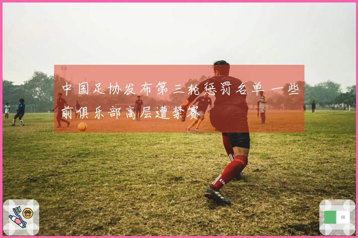 中国足协发布第三轮惩罚名单 一些前俱乐部高层遭禁赛